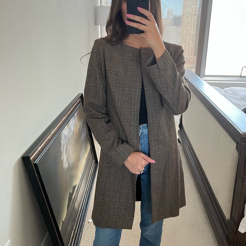 Amanda & Chelsea Plaid Jacket - S